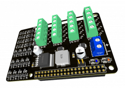 12-24V in- &amp; uitgang industriële interface voor Raspberry Pi