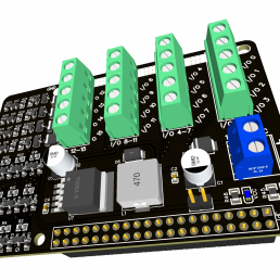 12-24V in- &amp; uitgang industriële interface voor Raspberry Pi