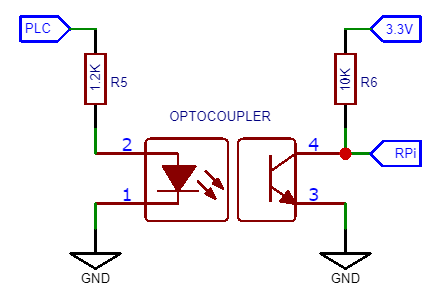 RPi 24V input optocoupler