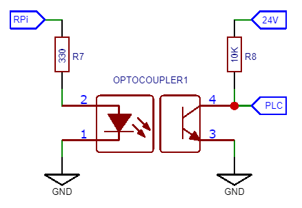 RPi 24V output optocoupler