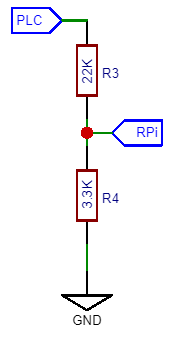 RPi 24V weerstand spanningsdeler